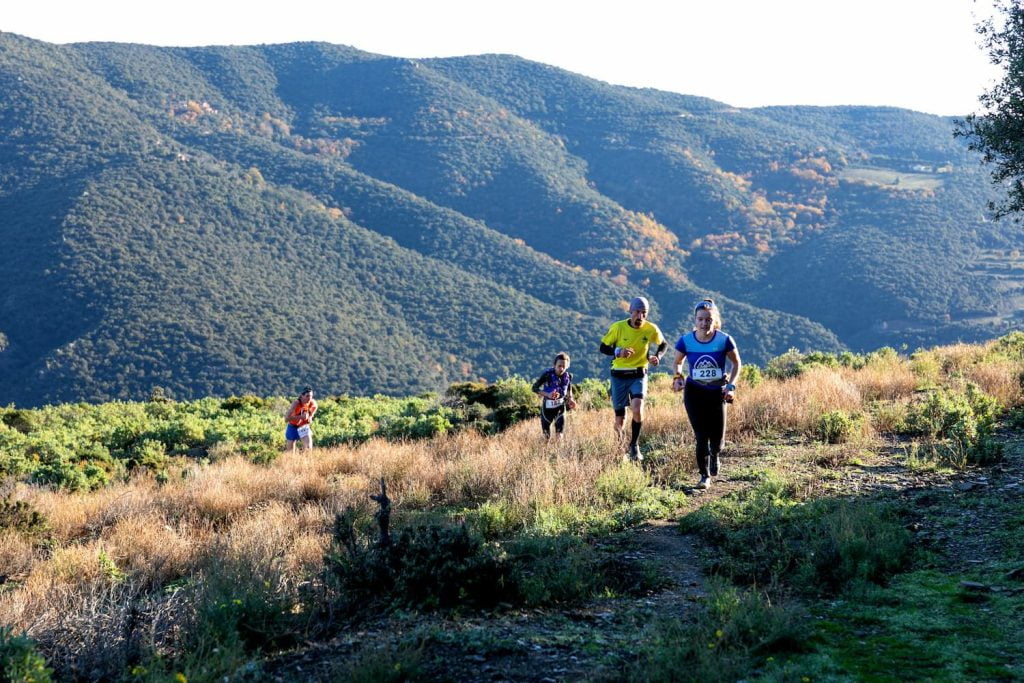 trail du dénivelé de Noel à Bouleternère dans la vallée du Boulès en Roussillon Conflent dans les Pyrénées Orientales