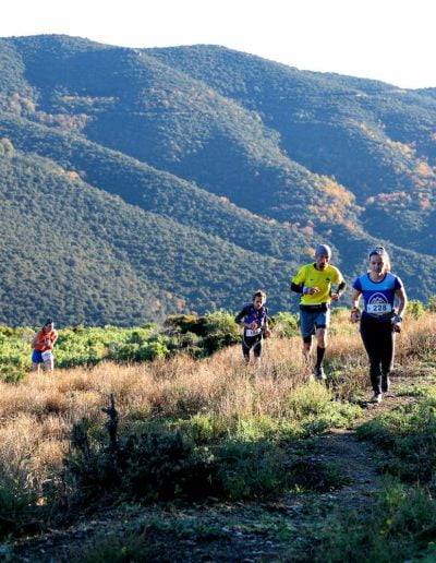 trail du dénivelé de Noel à Bouleternère dans la vallée du Boulès en Roussillon Conflent dans les Pyrénées Orientales