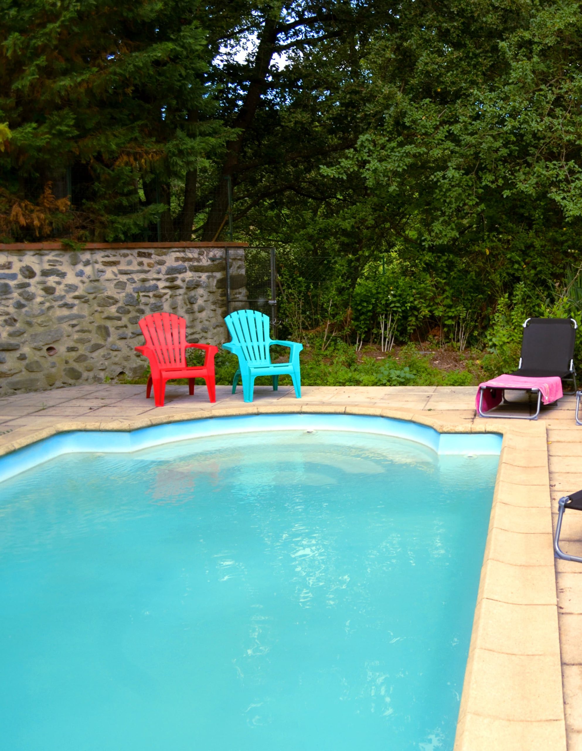 swimming pool of the gite 6 to 11 persons between sea and mountain in rodes in roussillon conflent in the pyrenees orientales