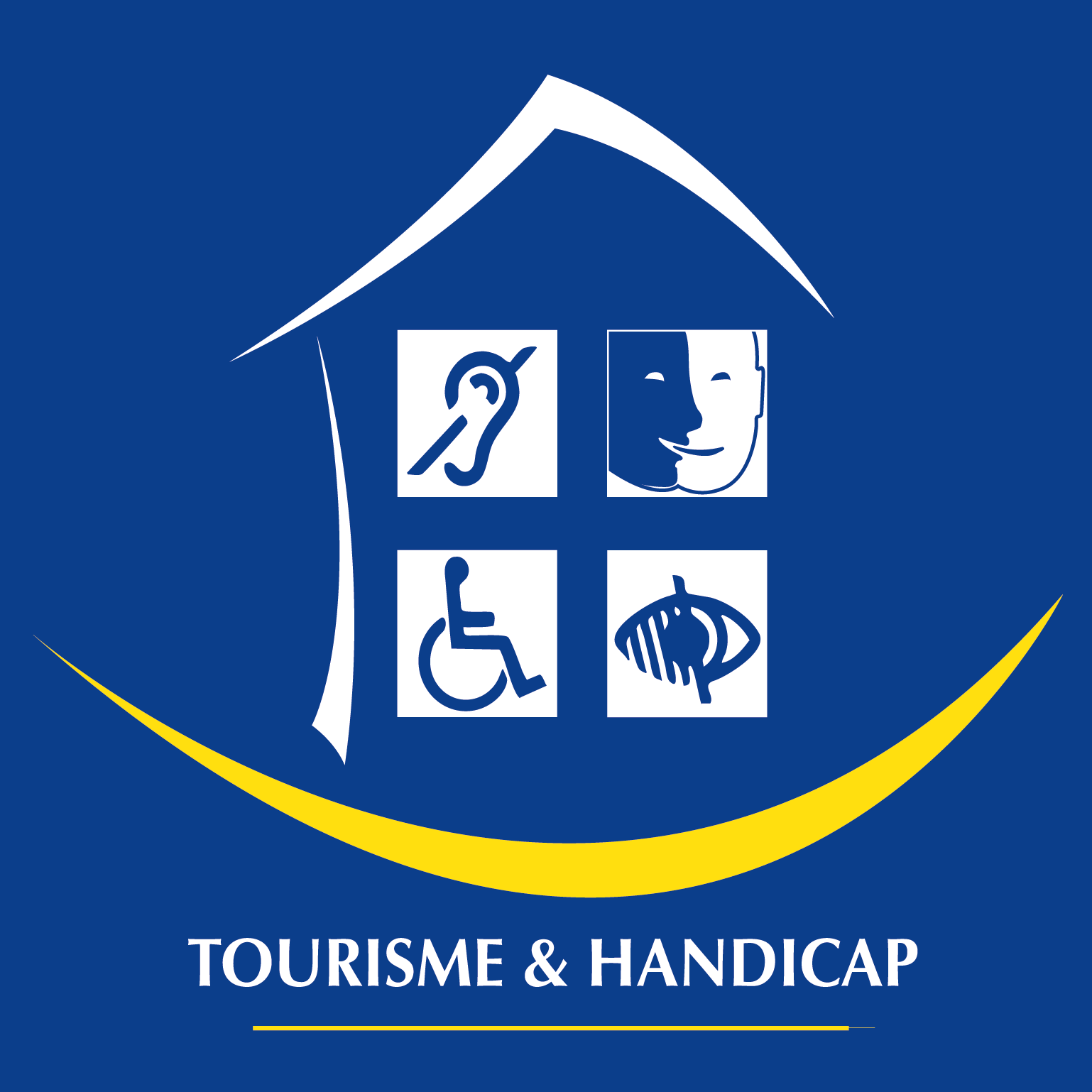 logo tourisme et handicap office de tourisme roussillon conflent