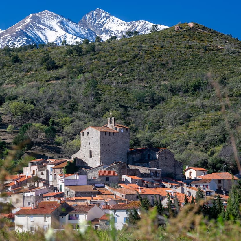 village de bouleternère en roussillon conflent dans les pyrénées orientales